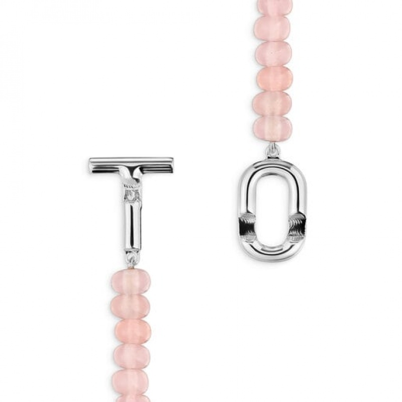 Tous Treated Chalcedony Manifesto Halskette Beige | Österreich-JTXKLV493