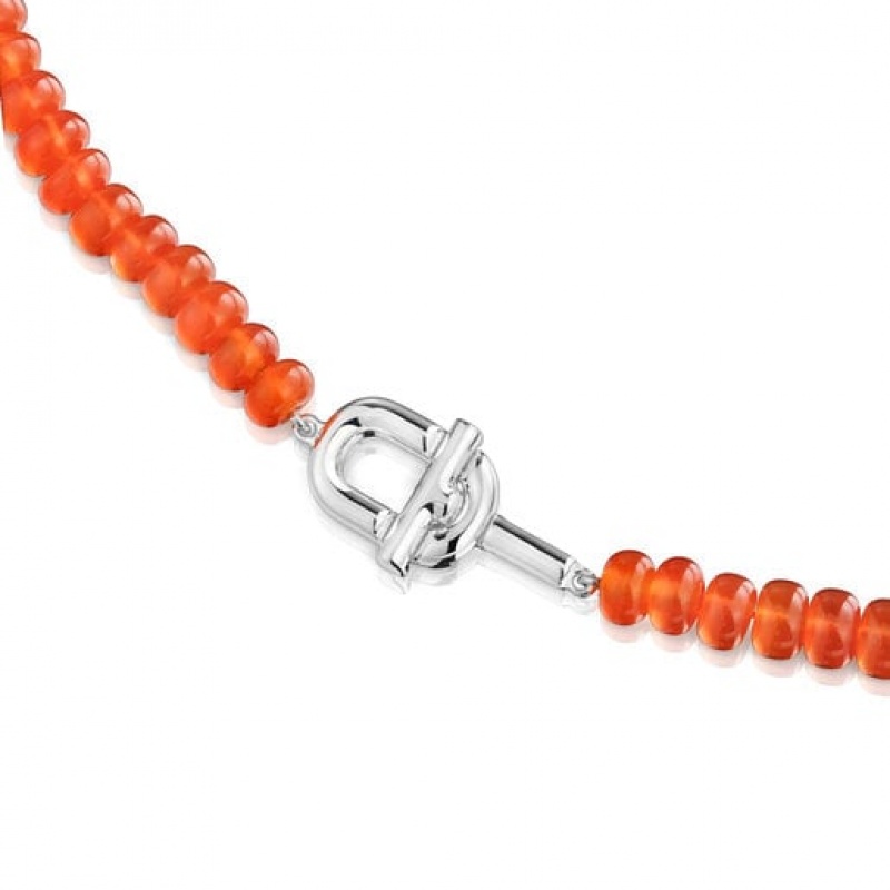 Tous Treated Chalcedony Manifesto Halskette Orange | Österreich-KOZRIA905