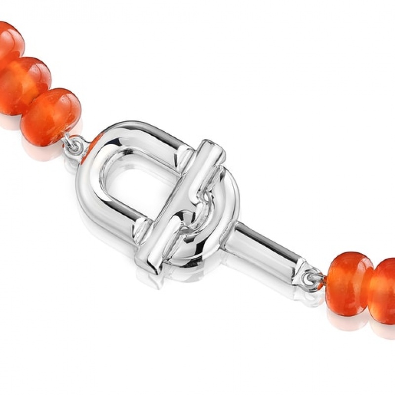 Tous Treated Chalcedony Manifesto Halskette Orange | Österreich-KOZRIA905