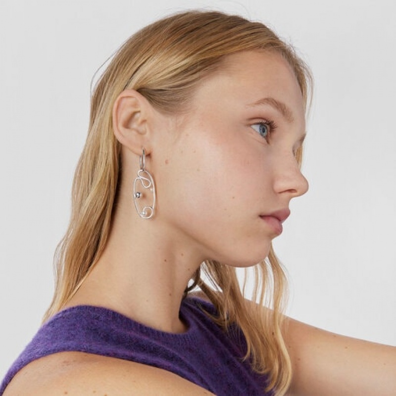 Tous Tsuri Hoop With Cultured Pearls Ohrringe Silber | Österreich-TZOYID745