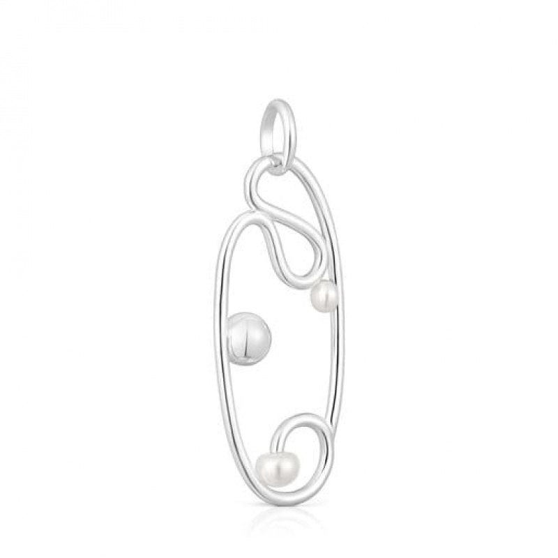 Tous Tsuri With Cultured Pearls Anhänger Silber | Österreich-CBWGNV954
