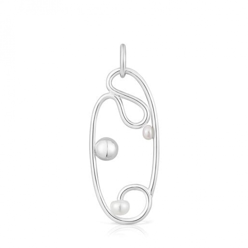 Tous Tsuri With Cultured Pearls Anhänger Silber | Österreich-CBWGNV954
