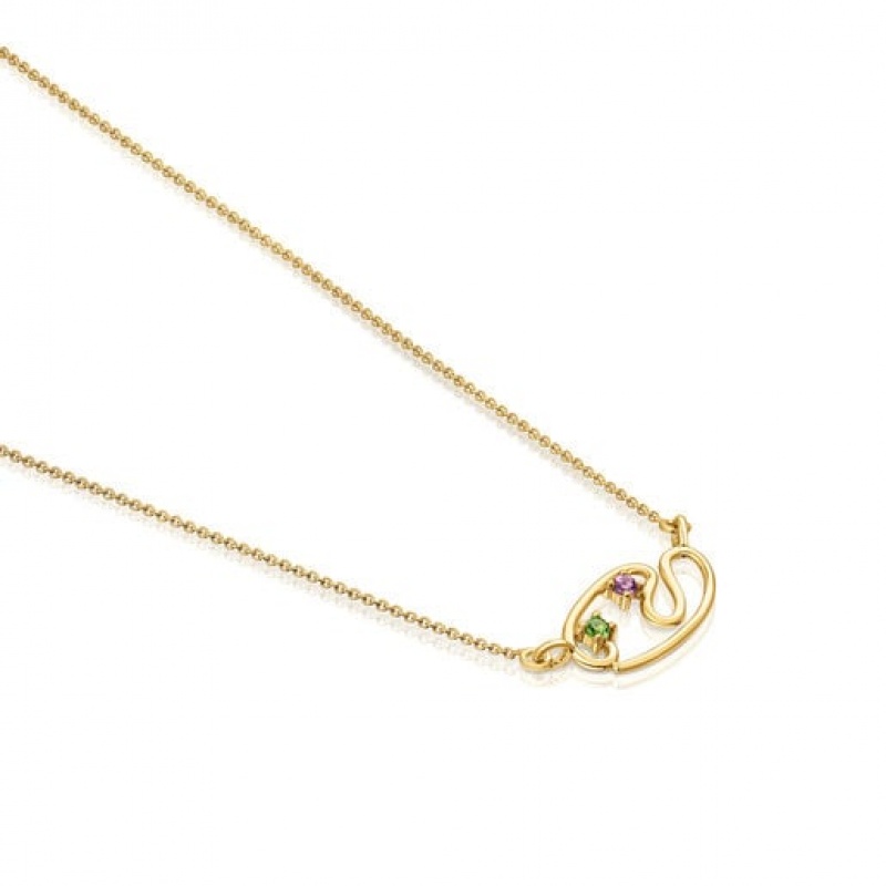 Tous Tsuri With Gemstones Halskette Gold | Österreich-OGEPCT765