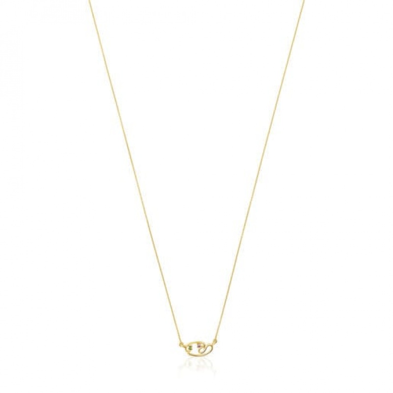 Tous Tsuri With Gemstones Halskette Gold | Österreich-OGEPCT765