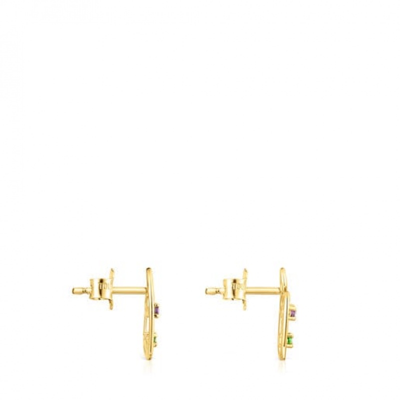 Tous Tsuri With Gemstones Ohrringe Gold | Österreich-JPMYOD817