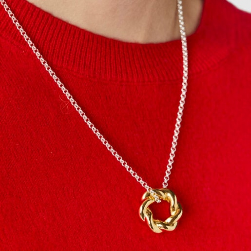 Tous Twisted Donut Anhänger Gold | Österreich-MQEWIH890