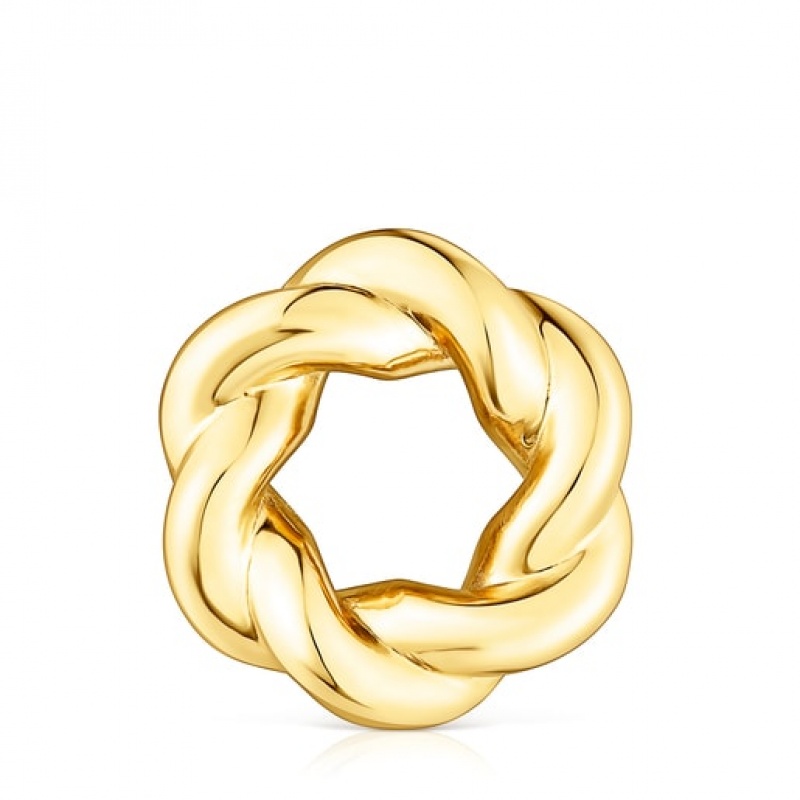 Tous Twisted Donut Anhänger Gold | Österreich-MQEWIH890
