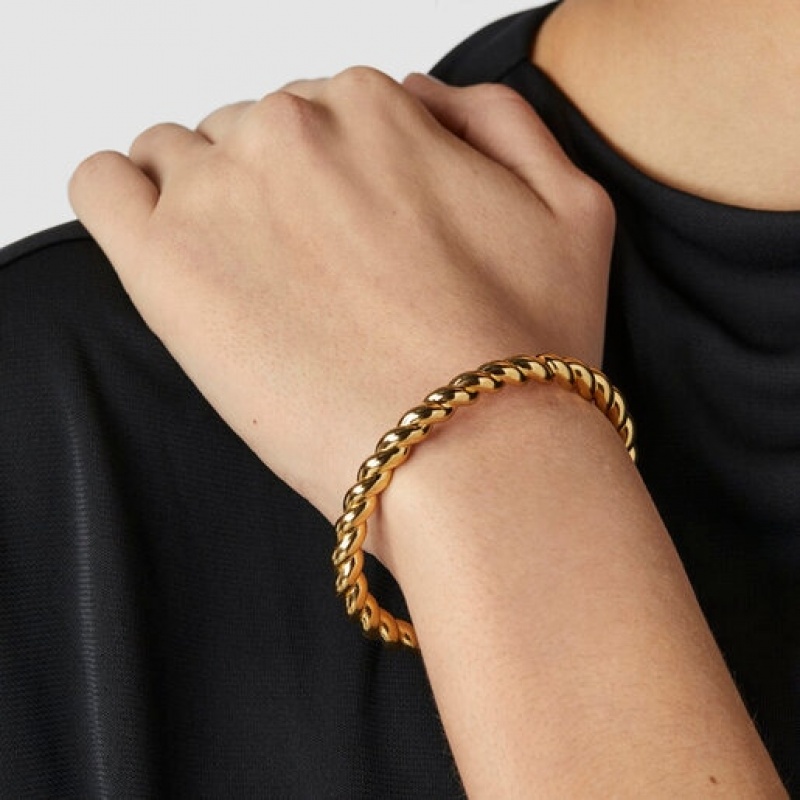 Tous Twisted Rigid Armband Gold | Österreich-AOHNSM162