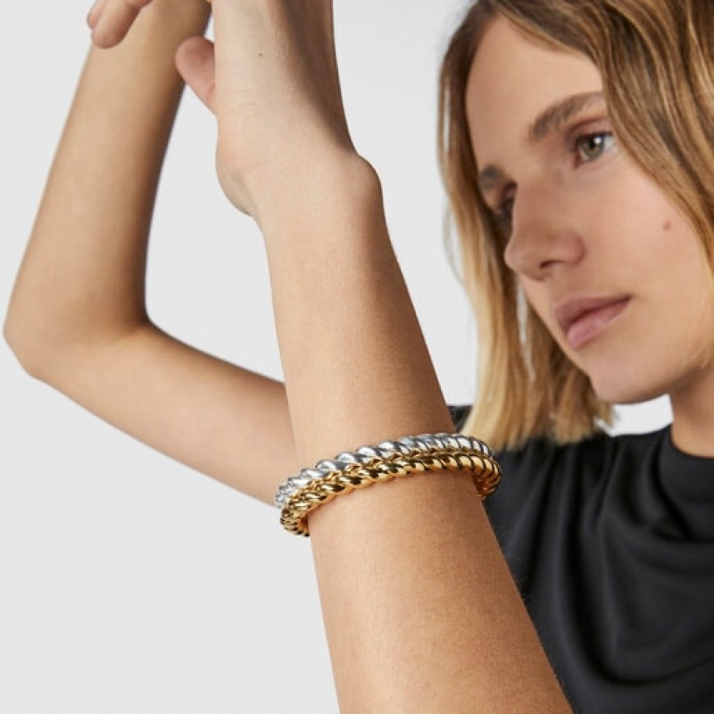 Tous Twisted Rigid Armband Silber | Österreich-IXMSOQ804