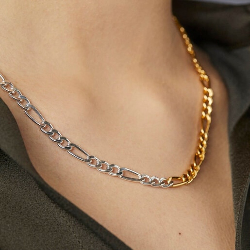 Tous Two-tone Basics Halskette Gold Silber | Österreich-ENWOZF924