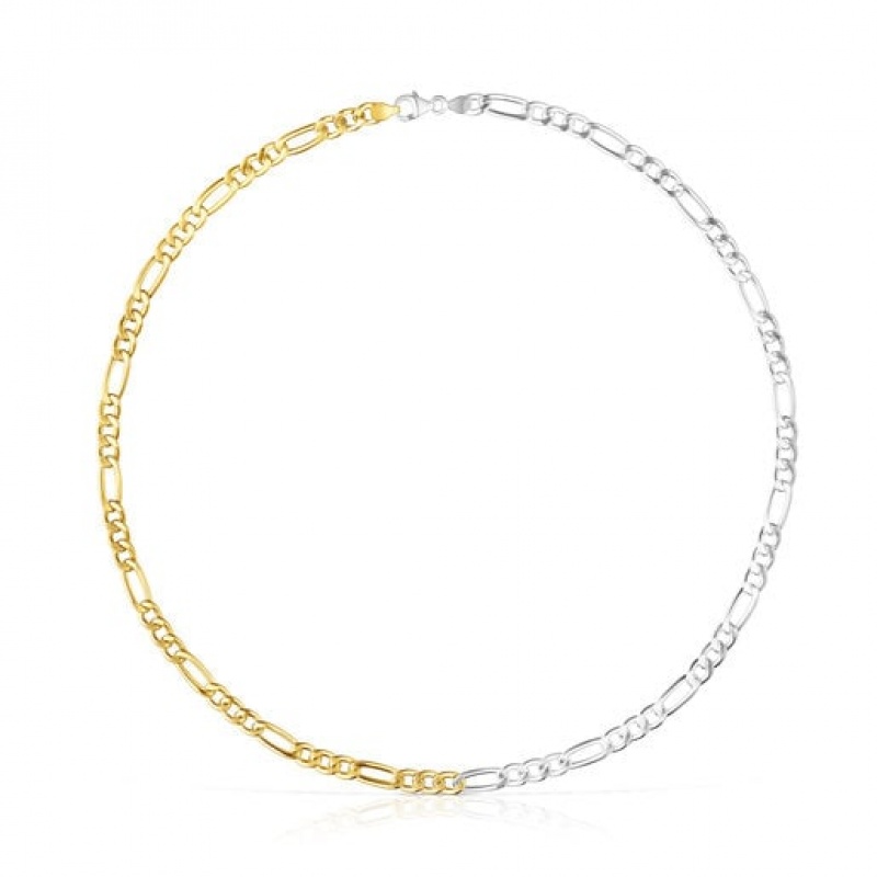 Tous Two-tone Basics Halskette Gold Silber | Österreich-ENWOZF924