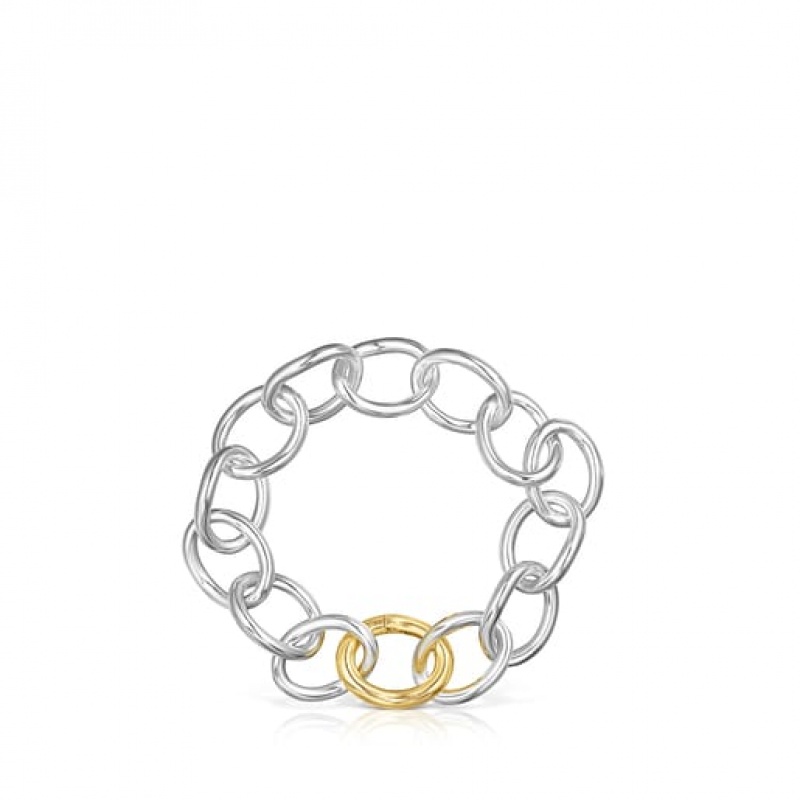 Tous Two-tone Hav Ring Armband Silber Gold | Österreich-KNJIEZ782