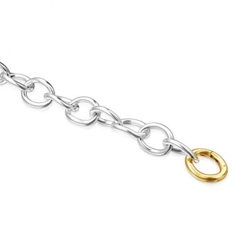 Tous Two-tone Hav Ring Halskette Silber | Österreich-VYTHSI736