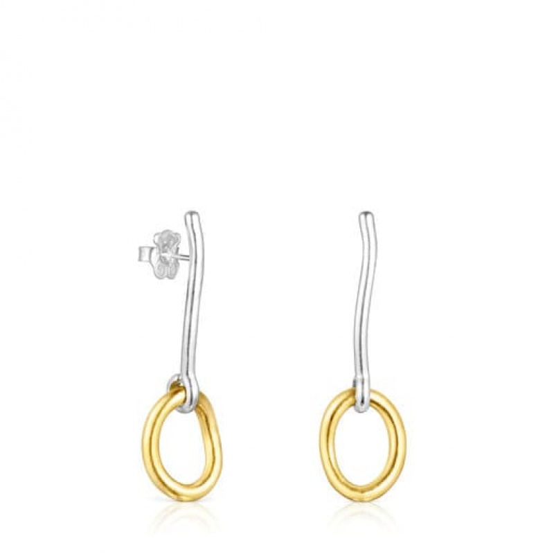 Tous Two-tone Hav With Ring Ohrringe Gold Silber | Österreich-WNZTYH583