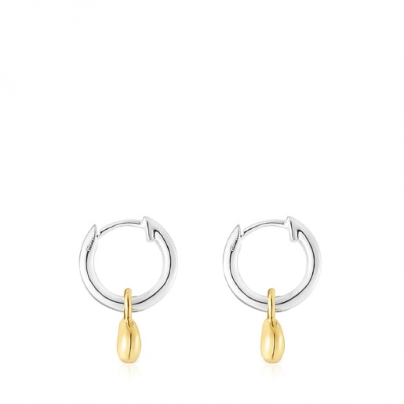 Tous Two-tone Joy Bits Hoop Anhänger Gold Silber | Österreich-RXDJIB169