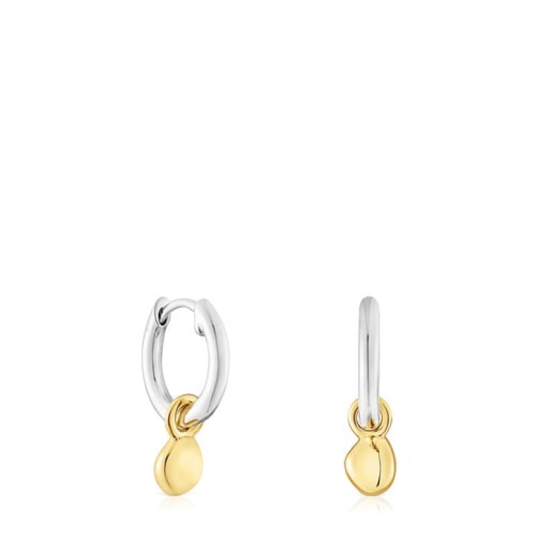 Tous Two-tone Joy Bits Hoop Anhänger Gold Silber | Österreich-RXDJIB169