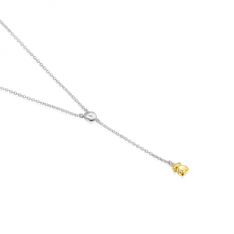 Tous Two-tone Joy Bits With Bear Halskette Silber | Österreich-OMIAPK027