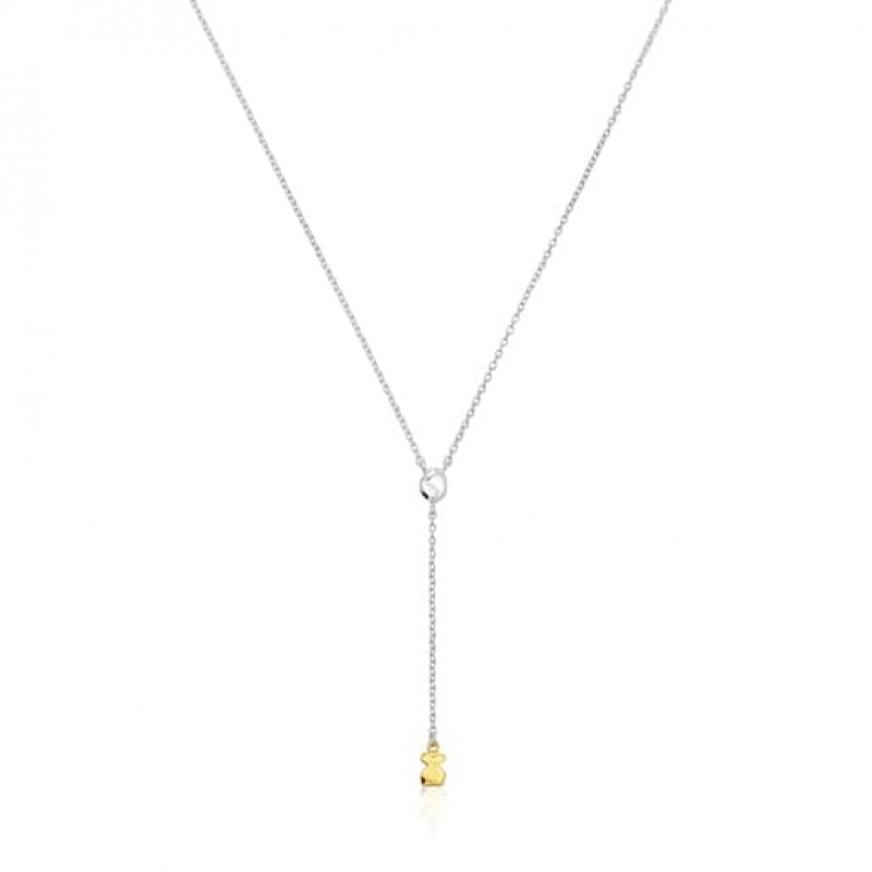Tous Two-tone Joy Bits With Bear Halskette Silber | Österreich-OMIAPK027