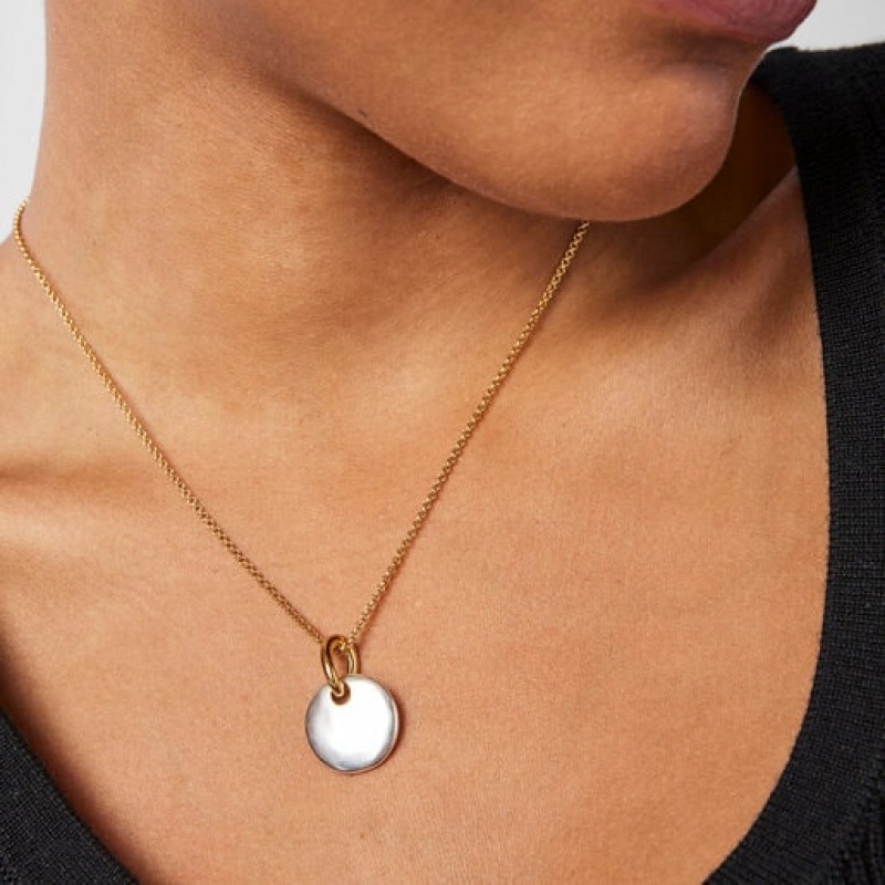 Tous Two-tone Luah Luna Anhänger Gold Silber | Österreich-QMJKXG587