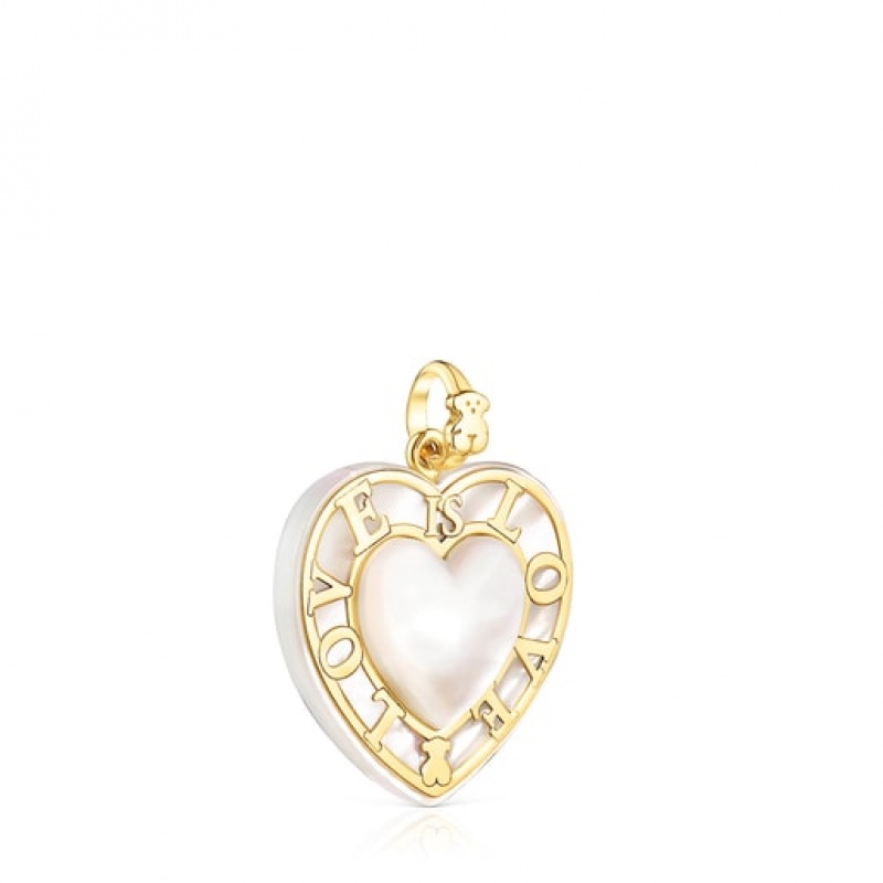 Tous Valentines Day Heart With Mother-of-pearl Anhänger Gold | Österreich-YZMQJF097