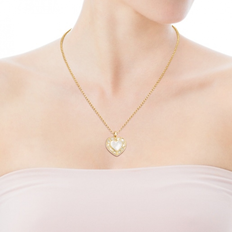 Tous Valentines Day Heart With Mother-of-pearl Anhänger Gold | Österreich-YZMQJF097