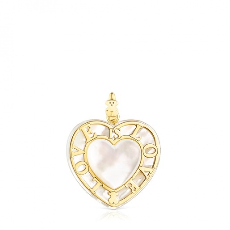 Tous Valentines Day Heart With Mother-of-pearl Anhänger Gold | Österreich-YZMQJF097