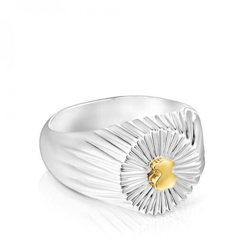 Tous Virtual Garden Signet With Bear Ring Silber | Österreich-MNVDXL327