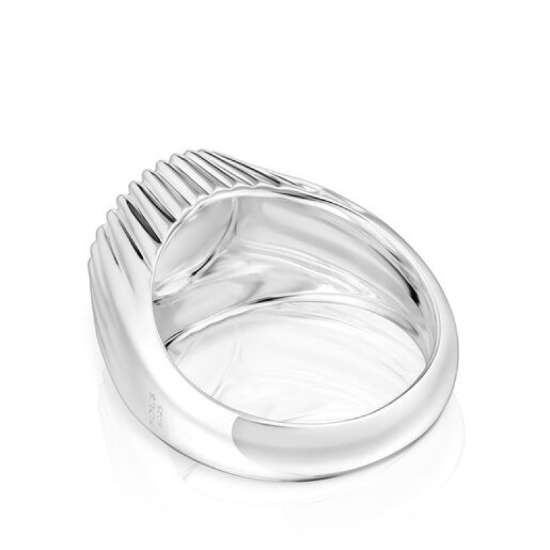 Tous Virtual Garden Signet With Bear Ring Silber | Österreich-MNVDXL327