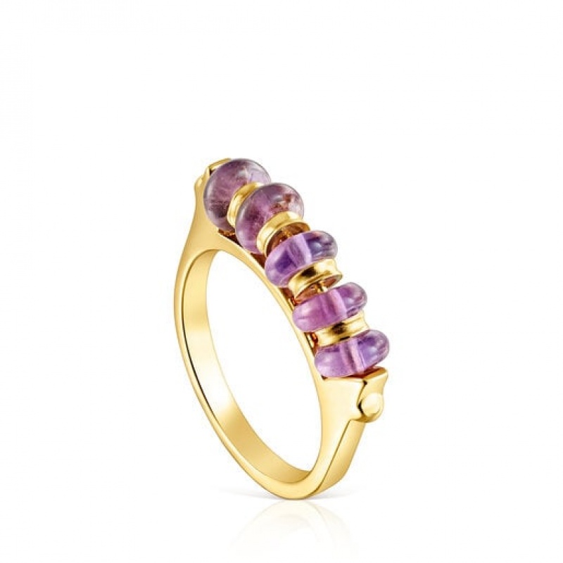 Tous Virtual garden Bar With Amethyst Ring Gold | Österreich-ZXNLHW521