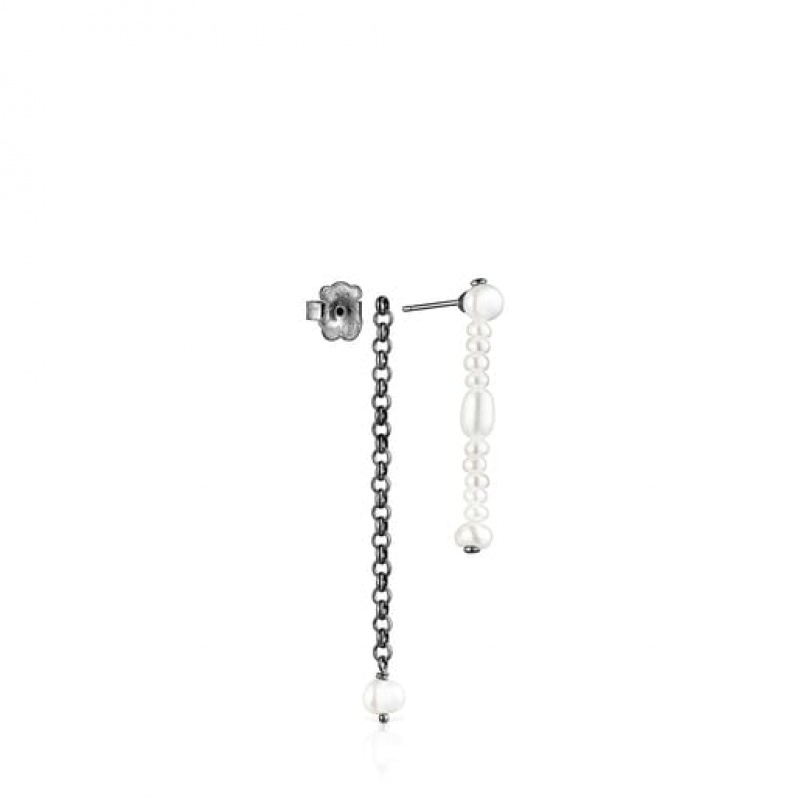 Tous Virtual garden Double With Cultured Pearls Ohrringe Silber | Österreich-NZALIW354