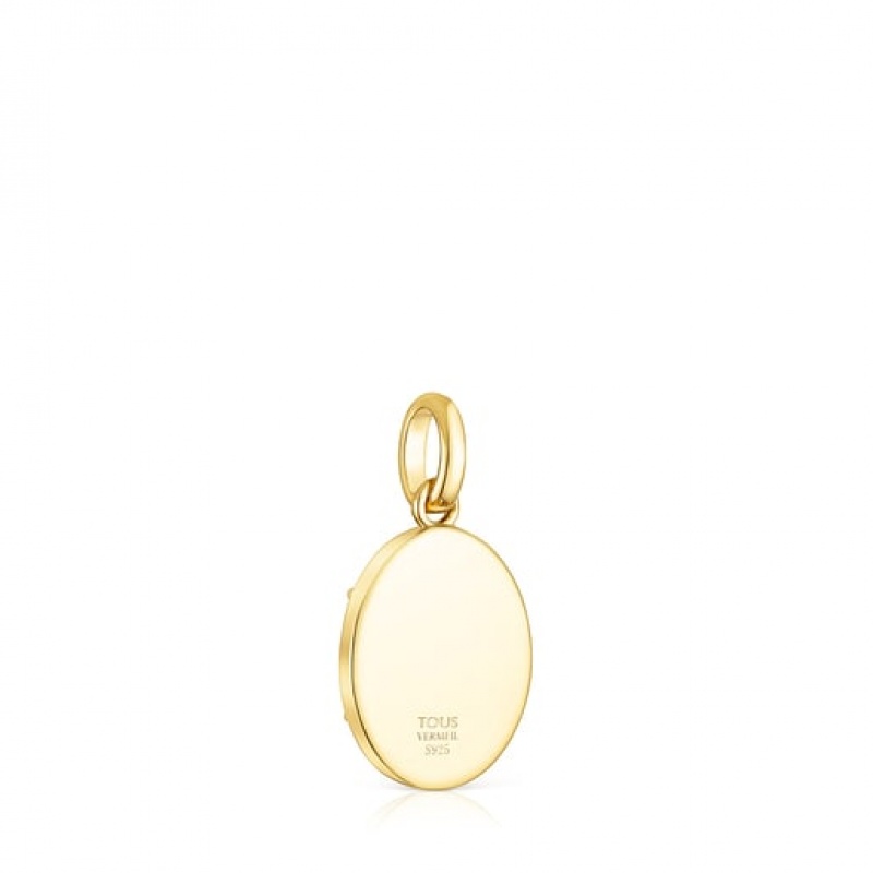 Tous Virtual garden Medallion With Carnelian Anhänger Gold | Österreich-TXCHLR982