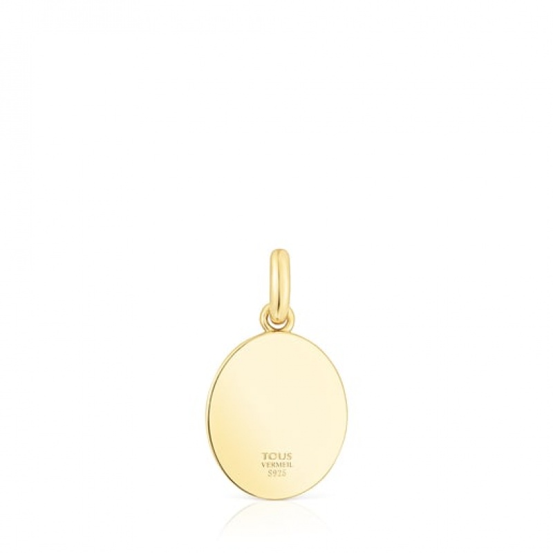 Tous Virtual garden Medallion With Carnelian Anhänger Gold | Österreich-TXCHLR982