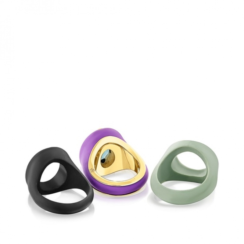 Tous Virtual garden Signet Set With Chalcedony Ring Mehrfarbig | Österreich-PKXVCG371