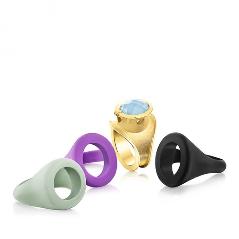 Tous Virtual garden Signet Set With Chalcedony Ring Mehrfarbig | Österreich-PKXVCG371