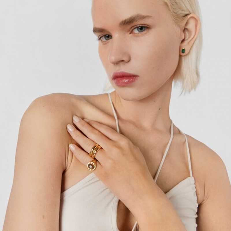 Tous Virtual garden Signet With Labradorite Ring Gold | Österreich-FETAPL260