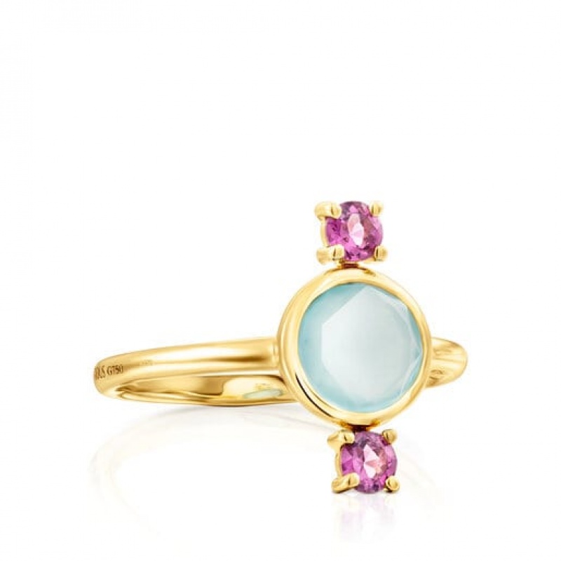 Tous Virtual garden With Chalcedony Ring Gold | Österreich-AXBODV759