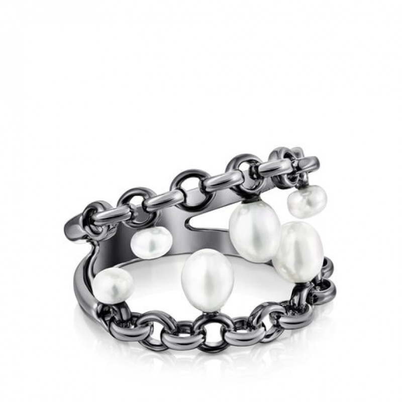 Tous Virtual garden With Cultured Pearls Ring Silber | Österreich-SEULPN415