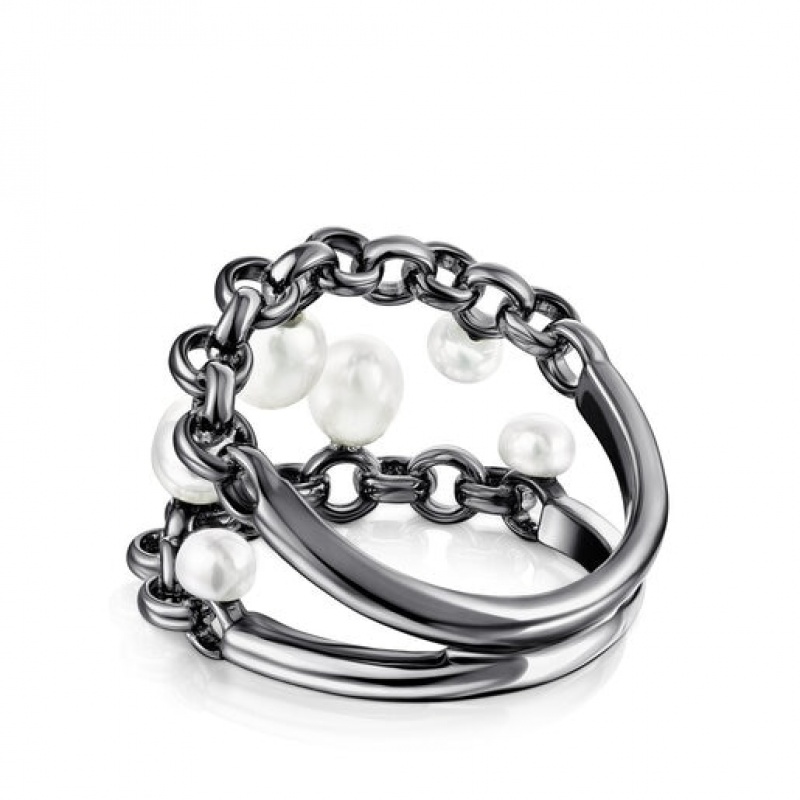 Tous Virtual garden With Cultured Pearls Ring Silber | Österreich-SEULPN415