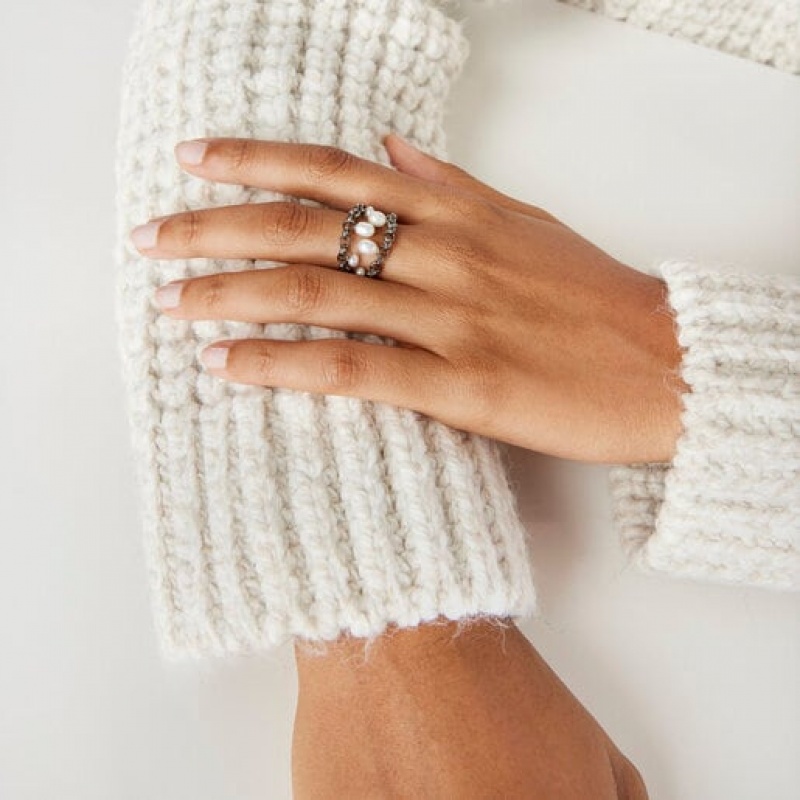 Tous Virtual garden With Cultured Pearls Ring Silber | Österreich-SEULPN415
