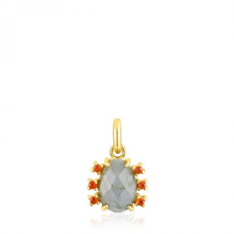 Tous Virtual garden With Labradorite Anhänger Gold | Österreich-XMNARD476