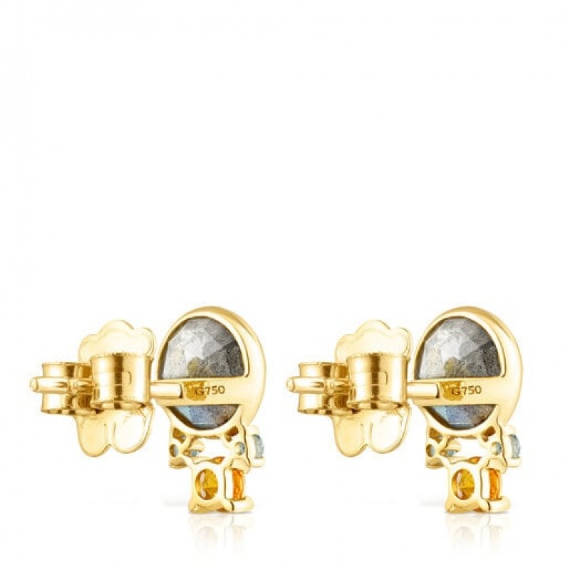 Tous Virtual garden With Labradorite Gemstones Ohrringe Gold | Österreich-LJSKDX768