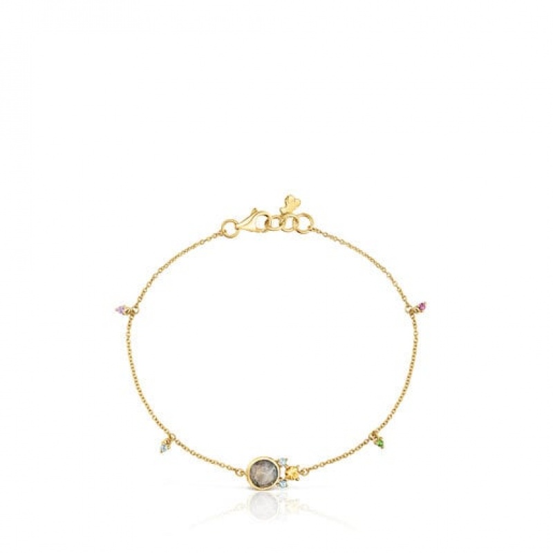 Tous Virtual garden With Labradorite Gemstones Armband Gold | Österreich-LXYMNH429