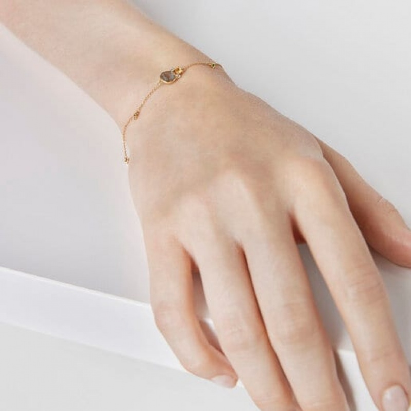 Tous Virtual garden With Labradorite Gemstones Armband Gold | Österreich-LXYMNH429