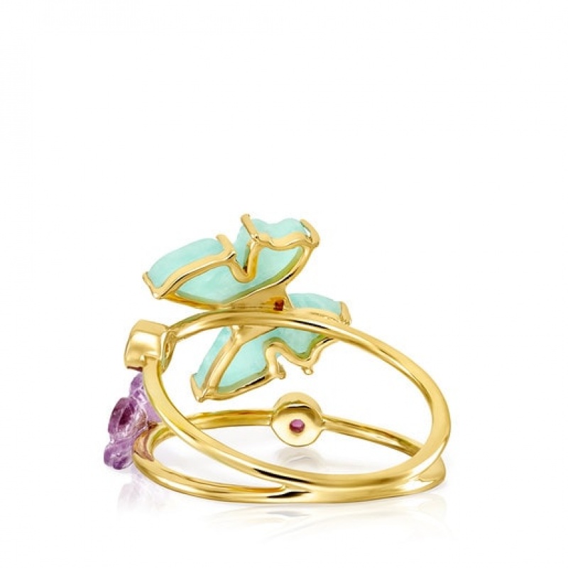 Tous Vita Butterfly With Gemstones Ring Gold | Österreich-OGJHWX051