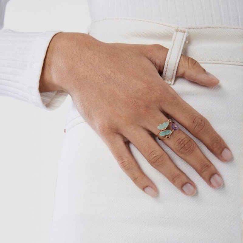 Tous Vita Butterfly With Gemstones Ring Gold | Österreich-OGJHWX051