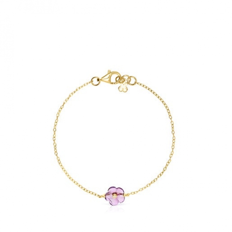 Tous Vita With Amethyst Diamonds Armband Gold | Österreich-JZTSAN497