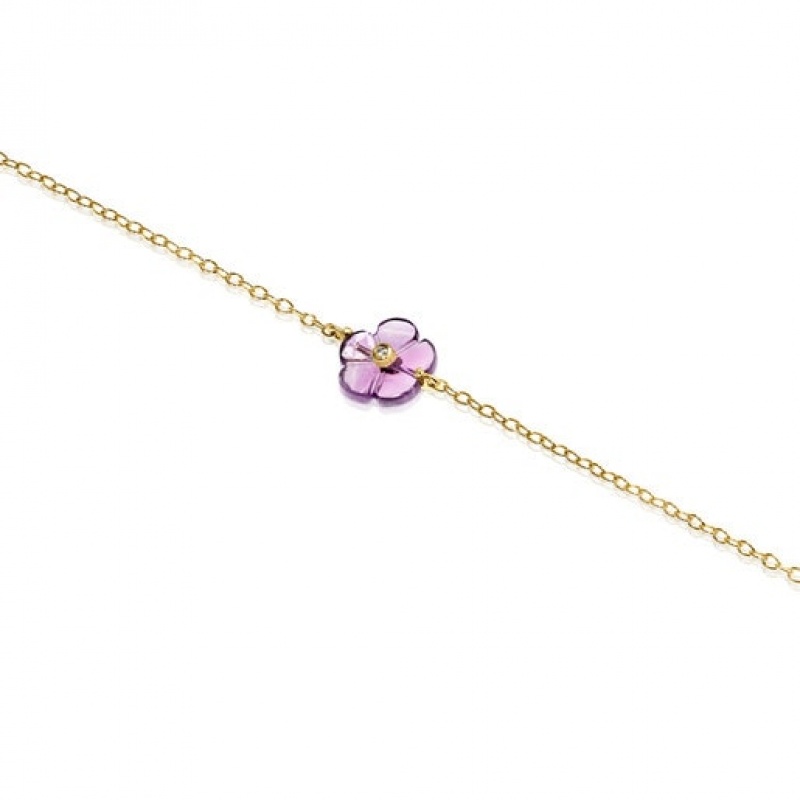 Tous Vita With Amethyst Diamonds Armband Gold | Österreich-JZTSAN497