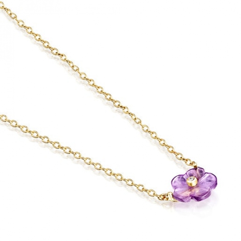 Tous Vita With Amethyst Halskette Gold | Österreich-JEAUYM104