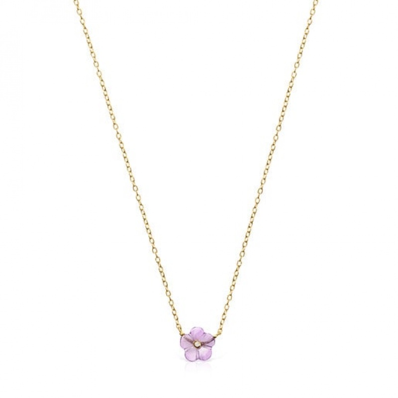 Tous Vita With Amethyst Halskette Gold | Österreich-JEAUYM104