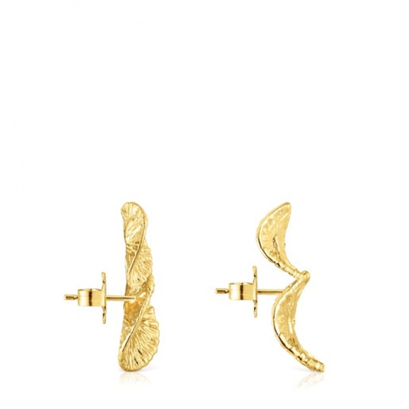 Tous Wicker With Two Motifs Ohrringe Gold | Österreich-DCSKMI410
